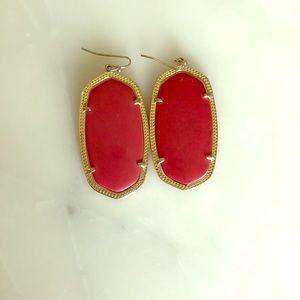 Kendra Scott red Danielle earrings